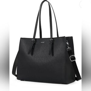 Tan Tomi Laptop Tote/ Shoulder Bag